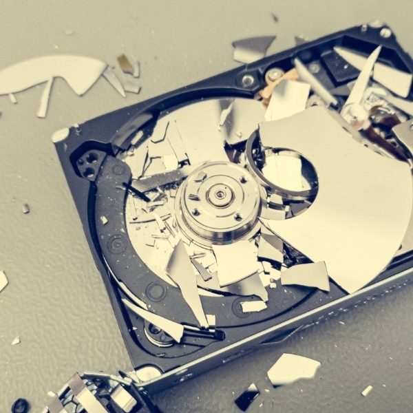 SSD and HDD destruction Rainham recycling yard